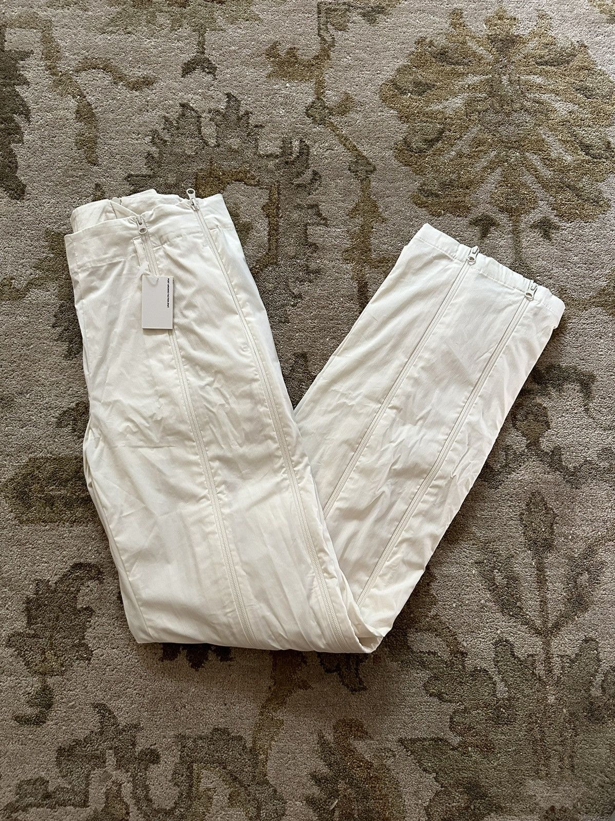 PAF 5.0+ Center Technical Zipper Pants Off White Cream