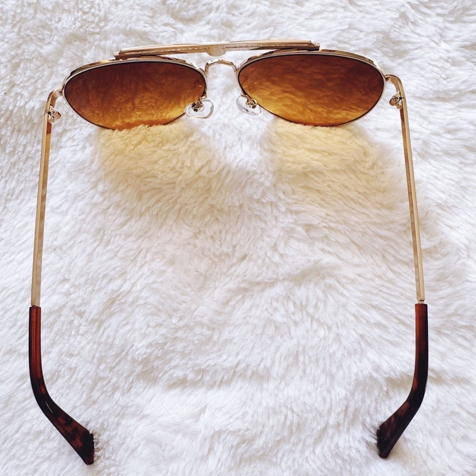 Other Doug Brown W/ Gold Rim Aviator Sunglasses Size ONE SIZE - 8 Thumbnail