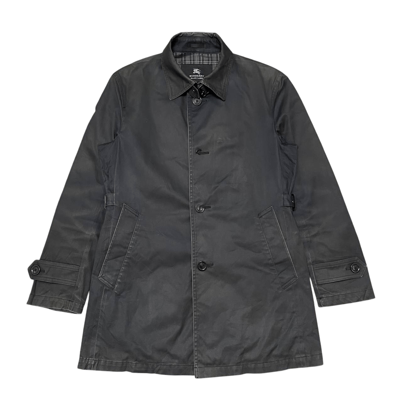 Burberry Vintage Burberry Black Label Nova Check Coat Jacket Size US L / EU 52-54 / 3 - 1 Thumbnail