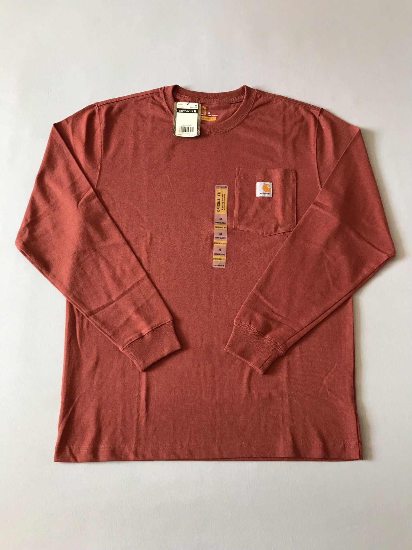 Carhartt Carhartt K126 R01 Barn Red Long Sleeve T-Shirt Size US M / EU 48-50 / 2 - 1 Thumbnail