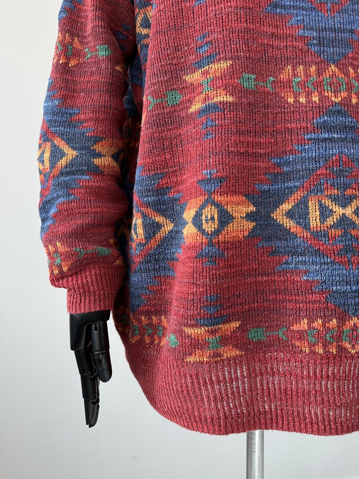 Denim & Supply Ralph Lauren DENIM & SUPPLY RALPH LAUREN Aztec Pattern Cotton Sweater Size M / US 6-8 / IT 42-44 - 6 Thumbnail