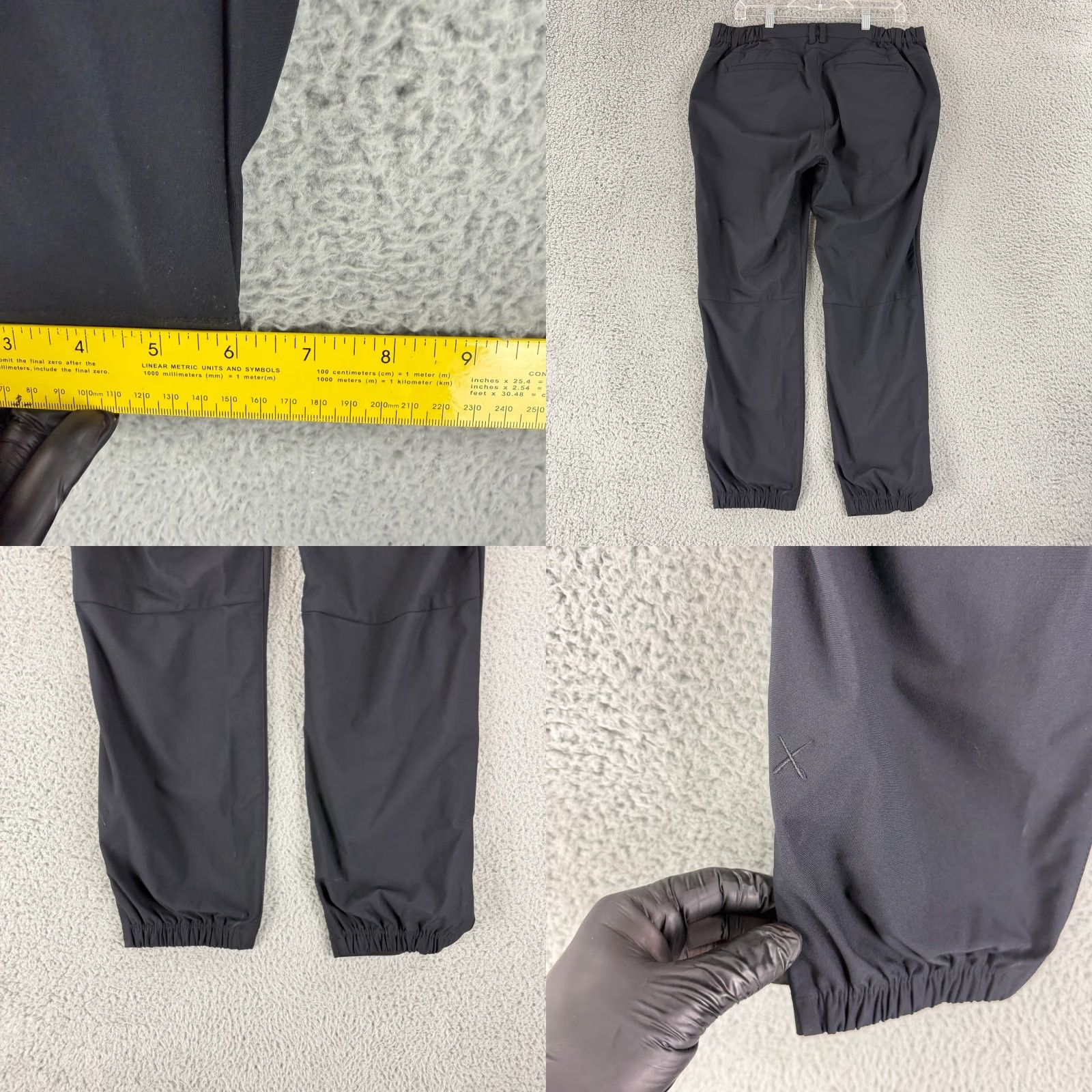 UES Clothing Cuts Clothing AO Jogger Mens XL Black Stretch Casual Athletic Lightweight Pants Size US 36 / EU 52 - 8 Thumbnail