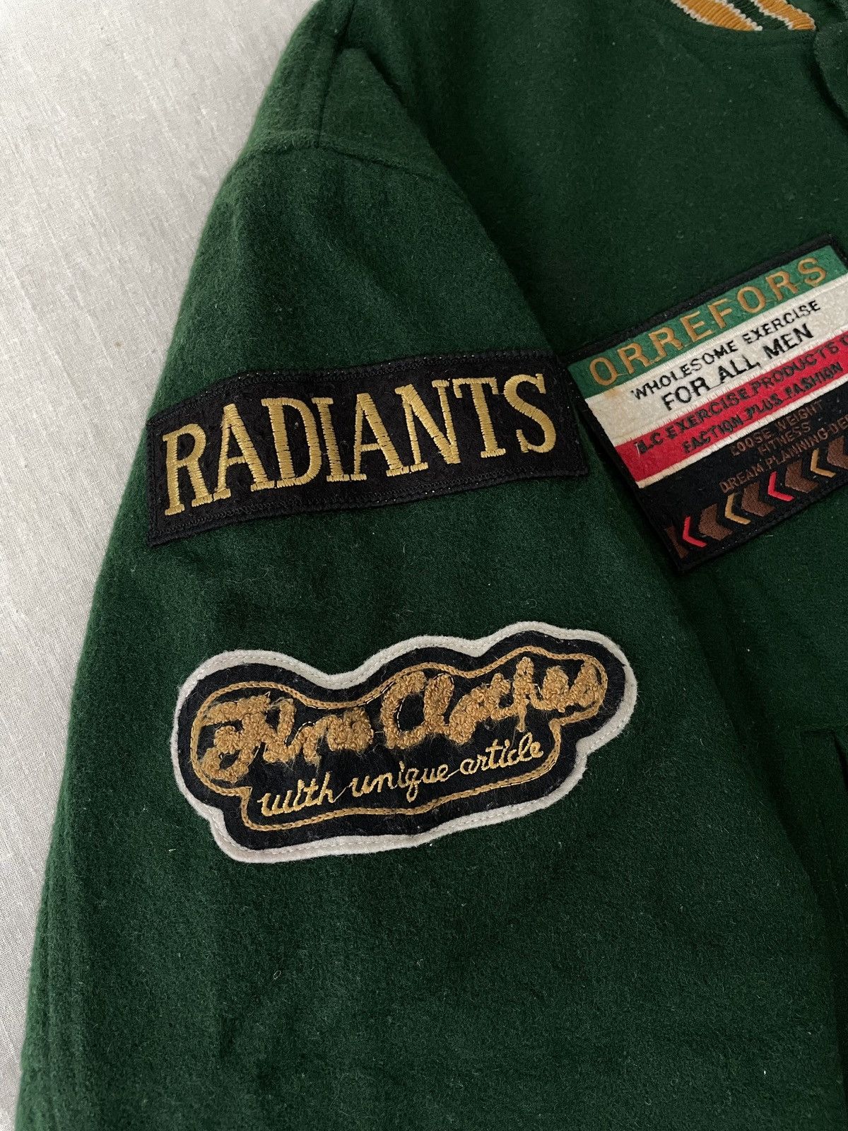 Toyo Enterprises Power Crush Japan Racing Motorsports Wool Varsity Jacket Size US L / EU 52-54 / 3 - 8 Thumbnail