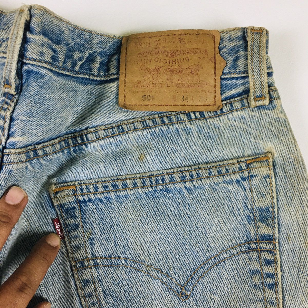 Levi's Vintage Clothing Vintage 90s Levis 501 Made in USA Size US 34 / EU 50 - 11 Thumbnail
