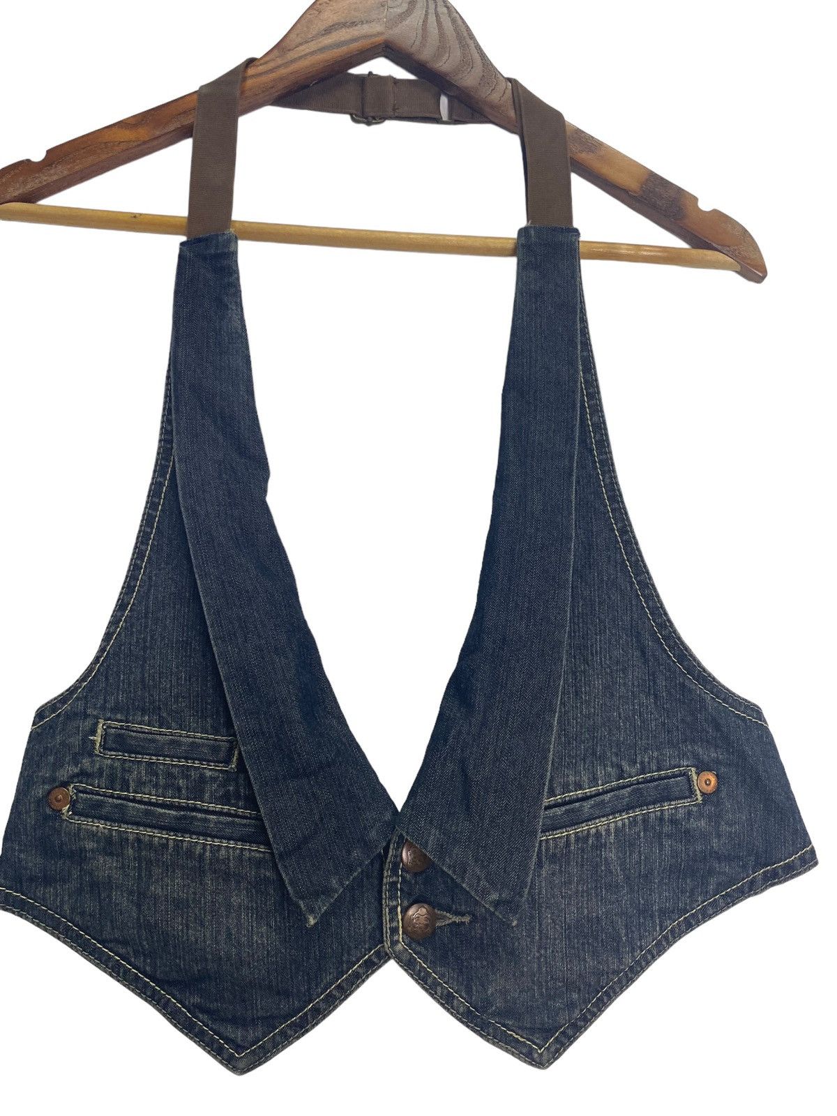 Evisu × Vintage Vintage Evisu Denim Vest Size US M / EU 48-50 / 2 - 1 Thumbnail