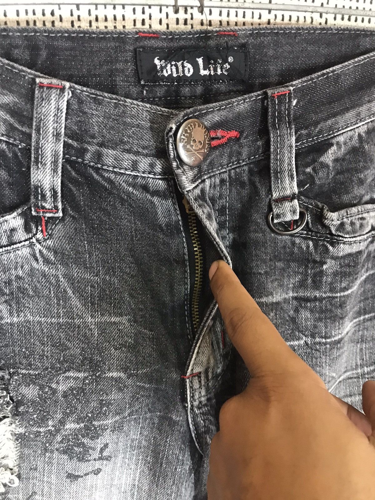 If Six Was Nine × Japanese Brand × Seditionaries ‼️FLARED WILD LIFE SKULL BONES DENIM BOOTCUT‼️ Size US 31 - 7 Thumbnail