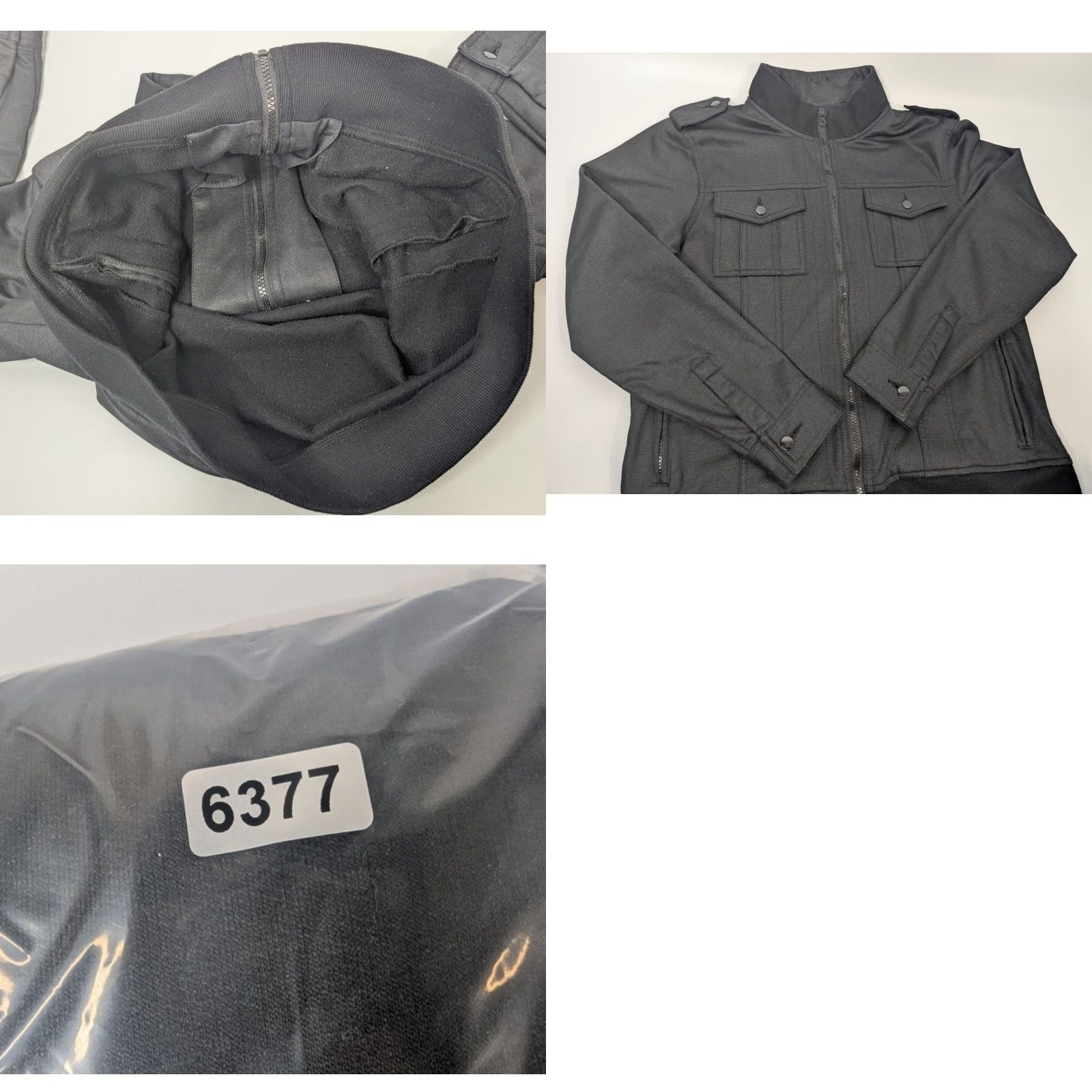 Vintage KAUN Jacket Men’s Medium Black Full Zip Coat Utility Pockets Military Style Size US M / EU 48-50 / 2 - 8 Thumbnail