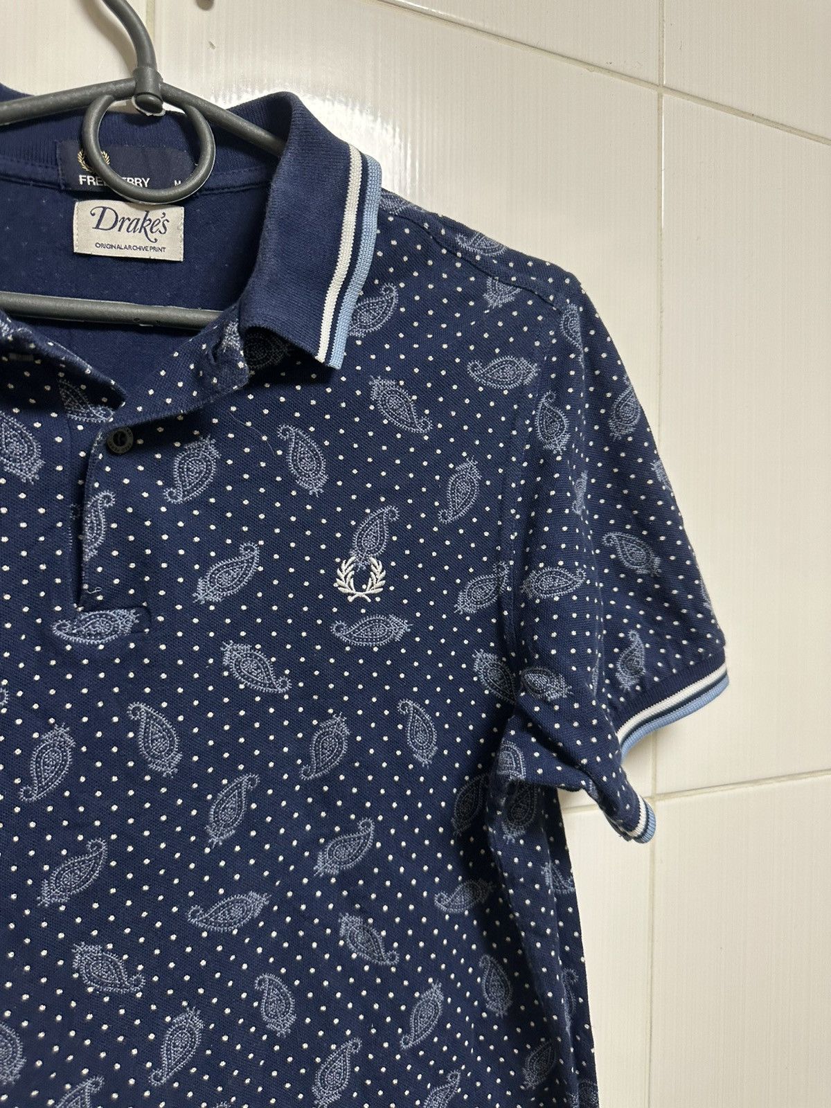Drake's × Fred Perry × Vintage Fred Perry x Drakes polo T-shirt Size US M / EU 48-50 / 2 - 2 Thumbnail