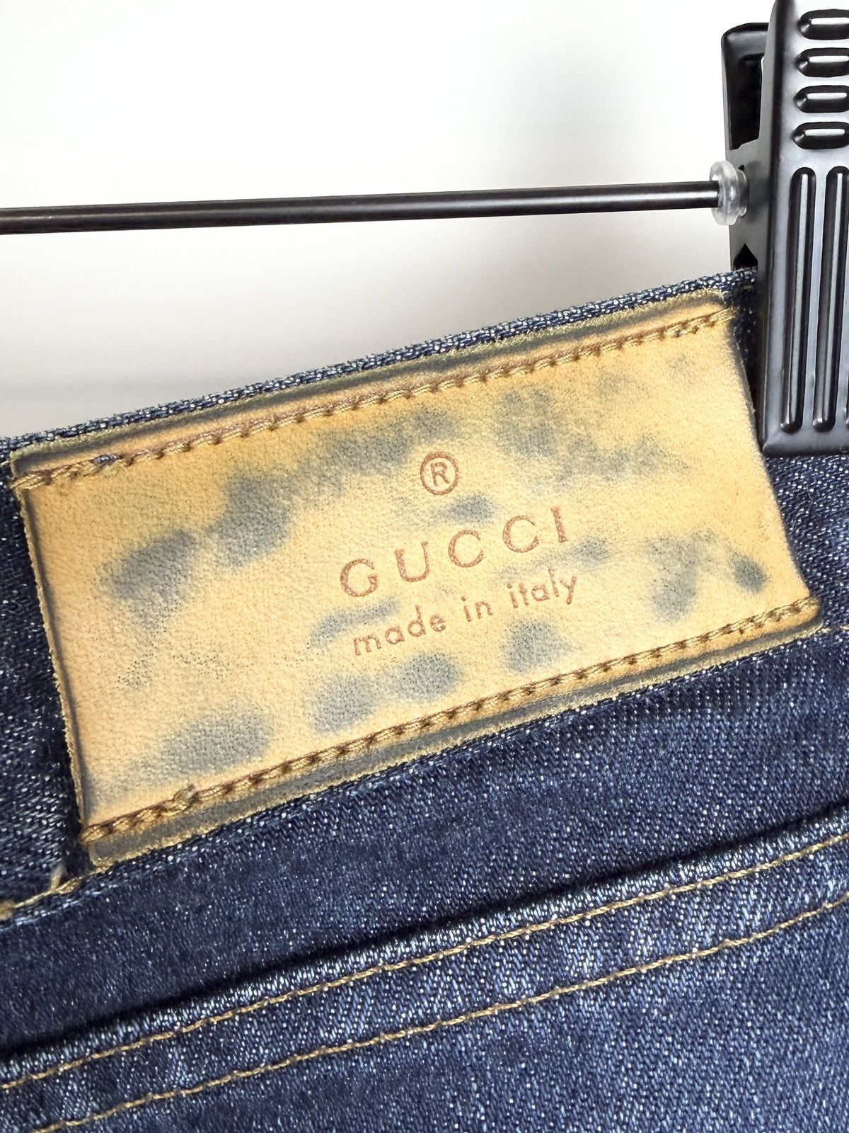 Gucci Gucci Tom Ford Vintage Web Tab Bootcut Indigo Denim Jeans Size US 36 / EU 52 - 4 Thumbnail