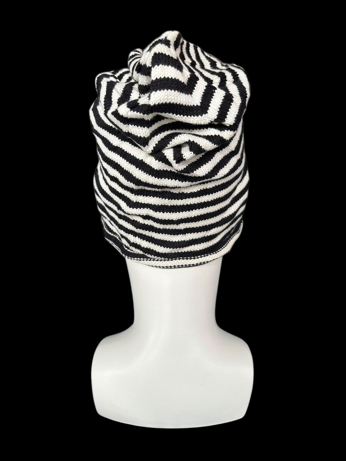Japanese Brand × Kapital × Vintage Grunge Rock Style Stripe Beanie Hats ☠️☠️ Size ONE SIZE - 3 Thumbnail