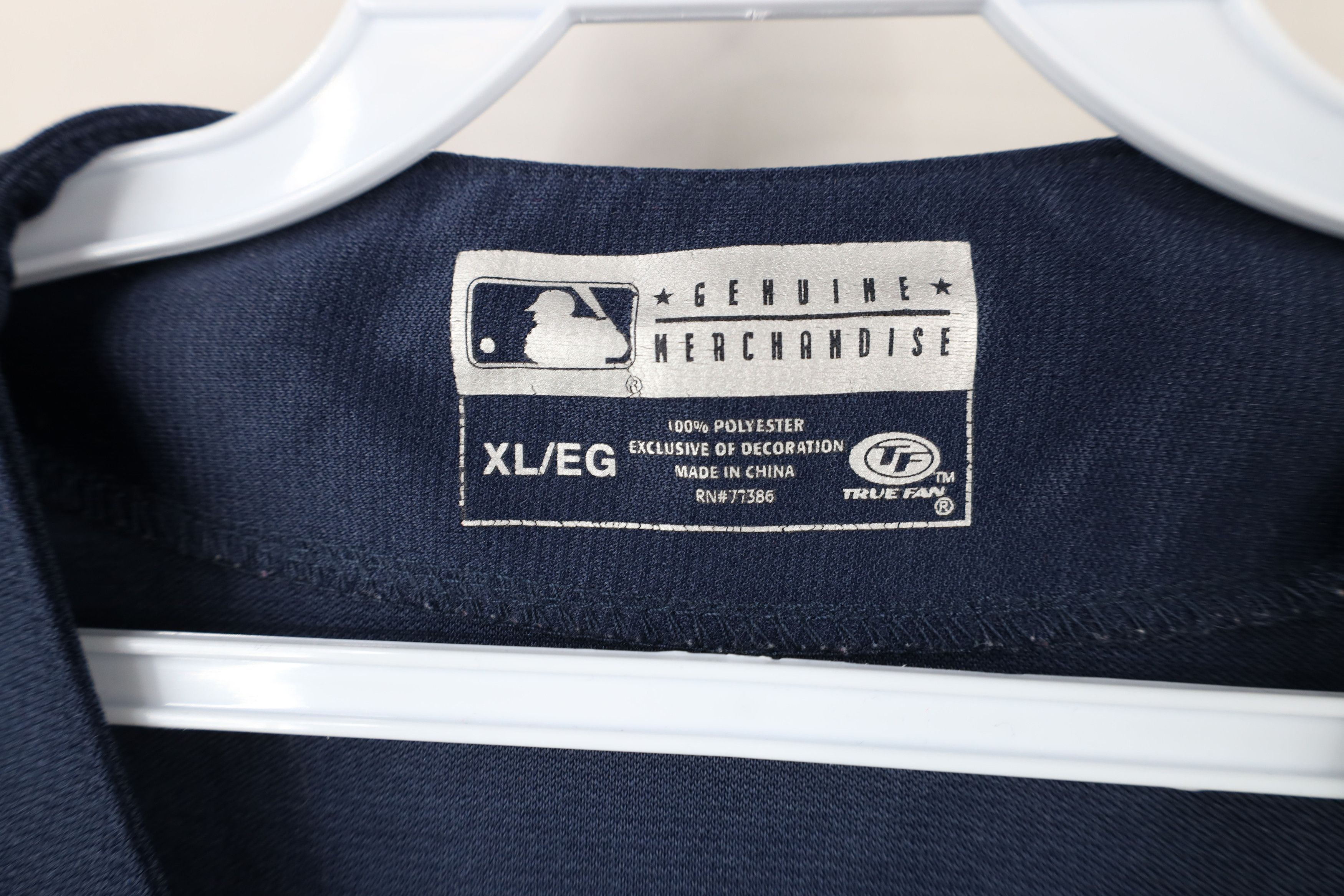 Vintage Vintage Y2K Cleveland Indians Baseball Jersey Blue Polyester Size US XL / EU 56 / 4 - 10 Thumbnail