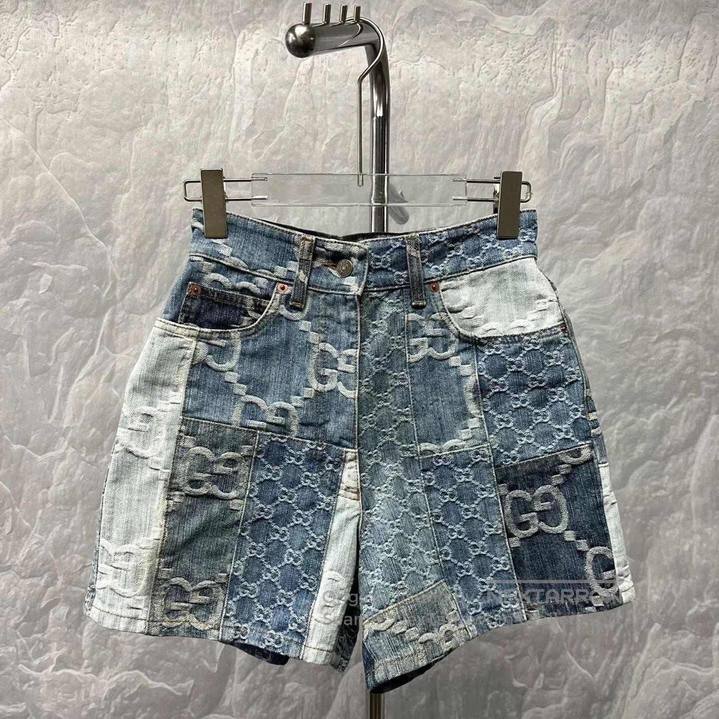 Gucci gucci patchwork denim shorts size 23. Size 23" - 1 Thumbnail