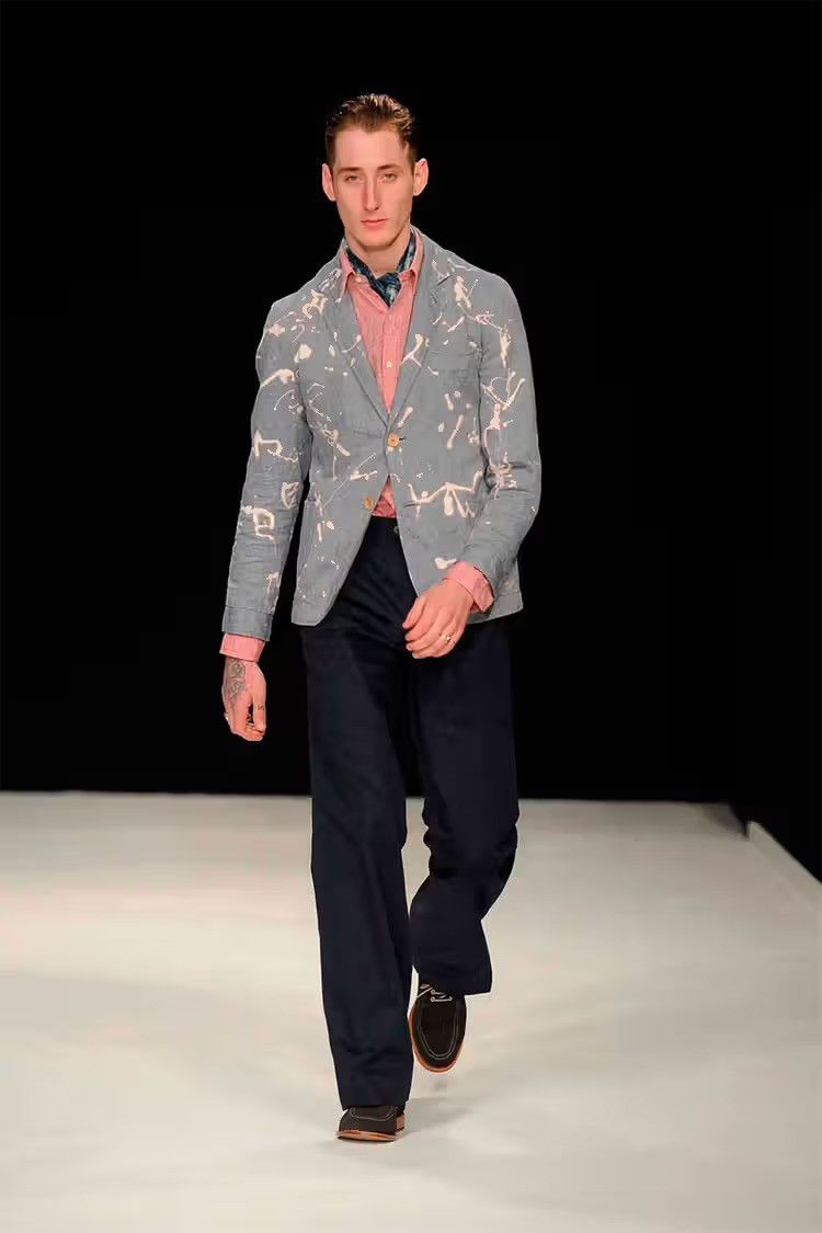 Oliver Spencer Oliver Spencer S/S 14 Bleached Tailored Suit Jacket Size 38R - 1 Thumbnail