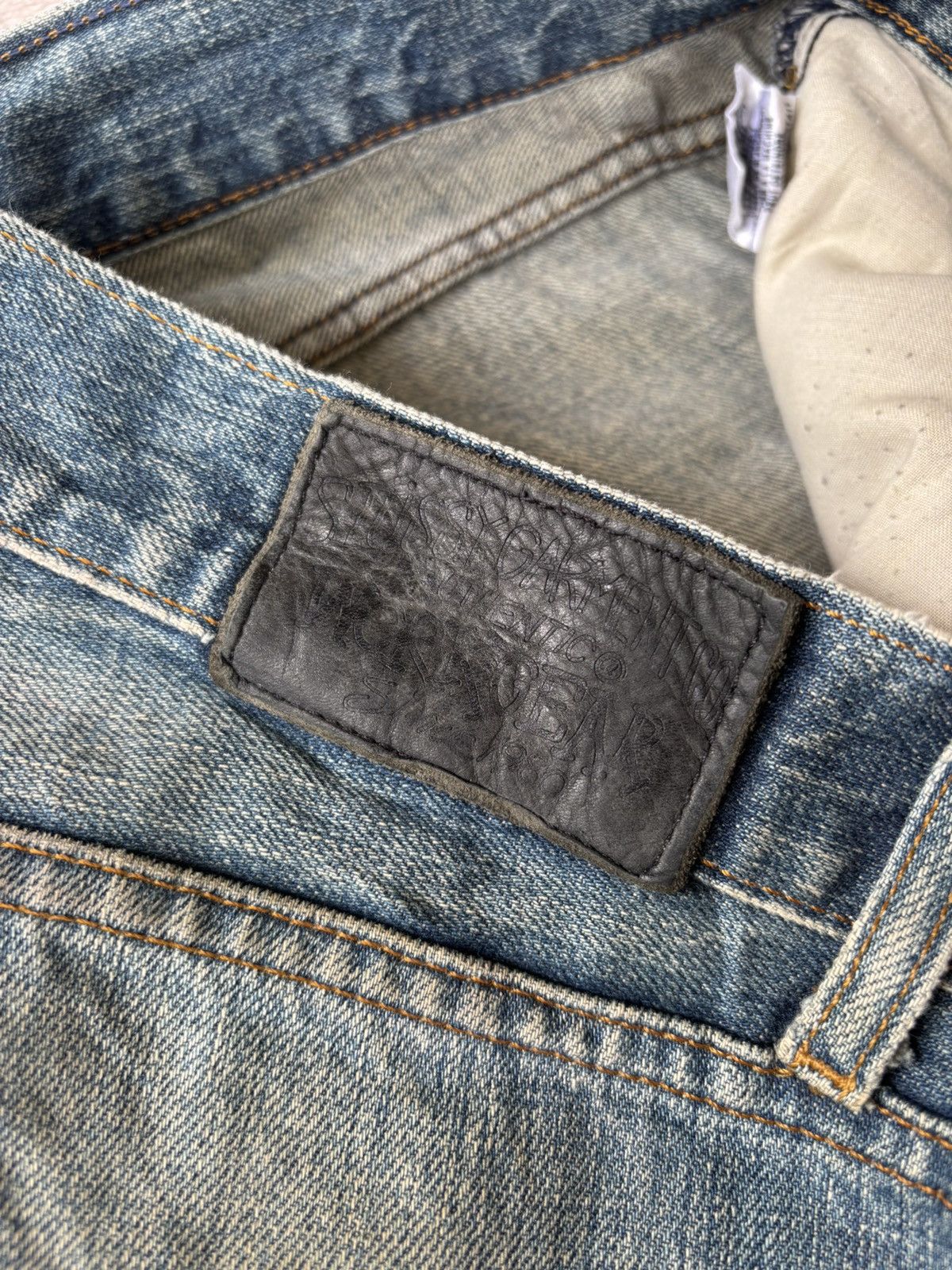 Stussy 🔥STÜSSY GARMENT CO AUTHENTIC® WORKGEAR DENIM BAGGY JEANS Size US 36 / EU 52 - 12 Thumbnail