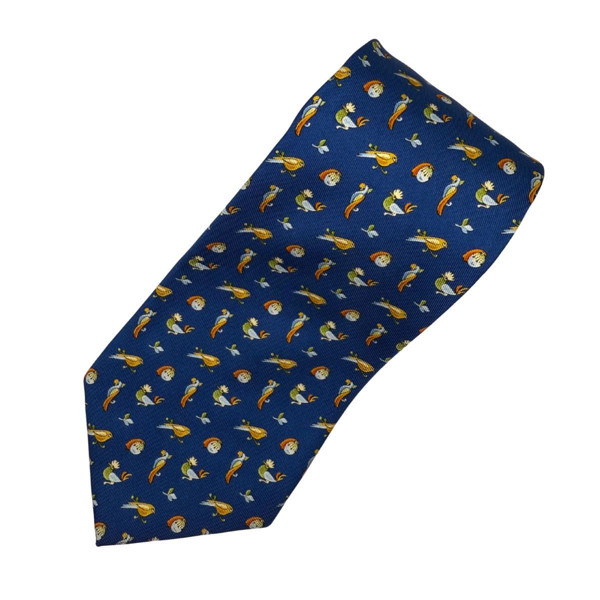 Salvatore Ferragamo Salvatore Ferragamo Silk Tie, Blue, Made in Italy, Like New Size ONE SIZE - 2 Thumbnail