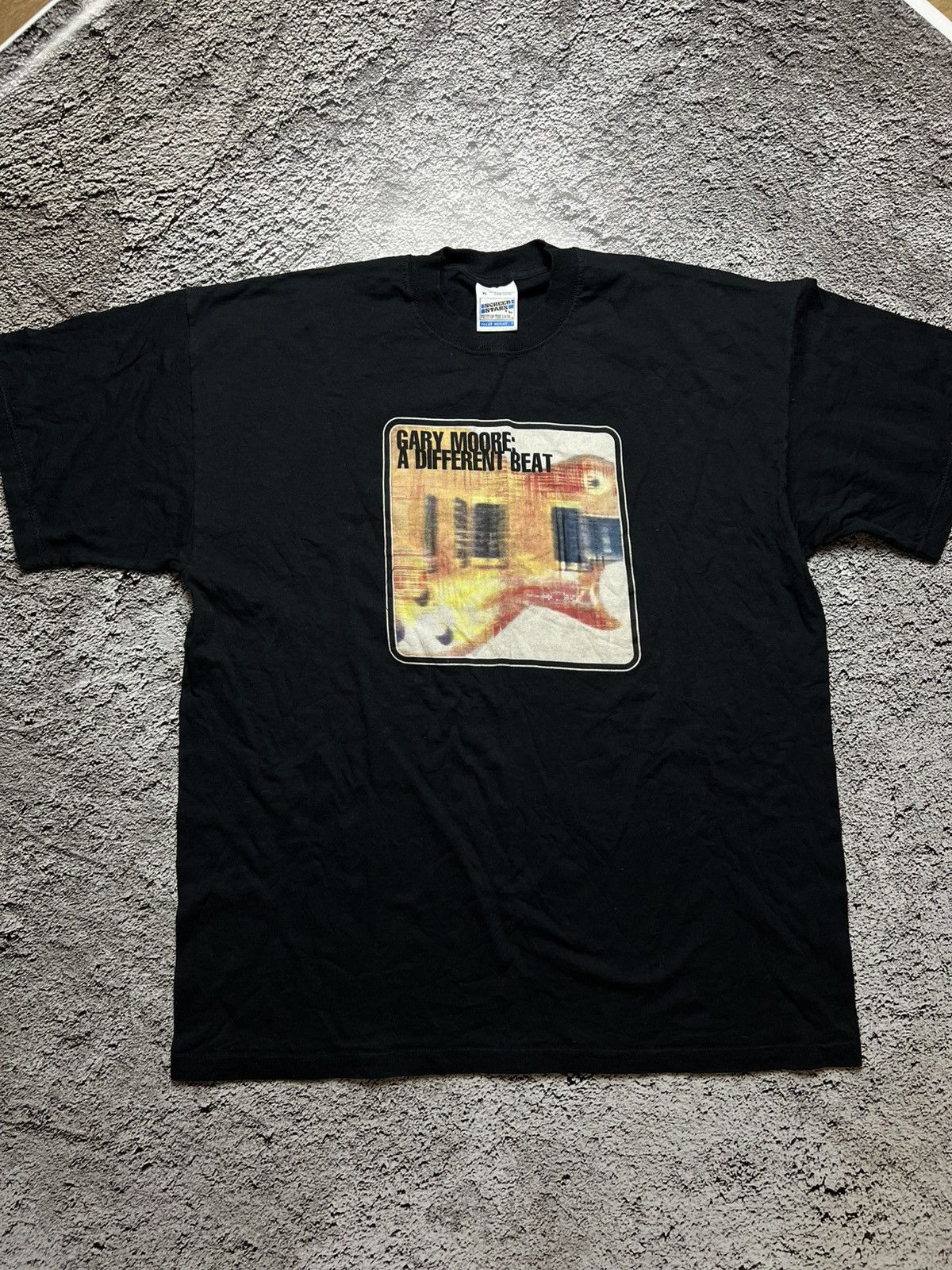Vintage 1999 Gary Moore different beat tour screeb stars t shirt Size US XL / EU 56 / 4 - 1 Thumbnail