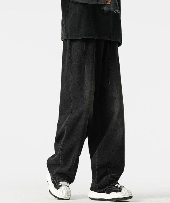 Jean Men's American Vintage Straight-Leg Black Wide-Leg Jeans Size US 32 / EU 48 - 5 Thumbnail