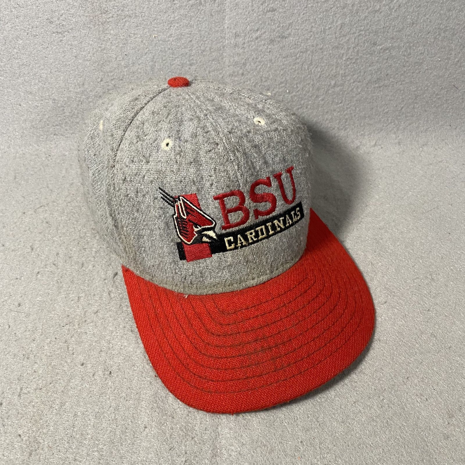 Other Vtg Ball State University BSU Cardinal Wool Baseball Hat USA Size ONE SIZE - 1 Thumbnail