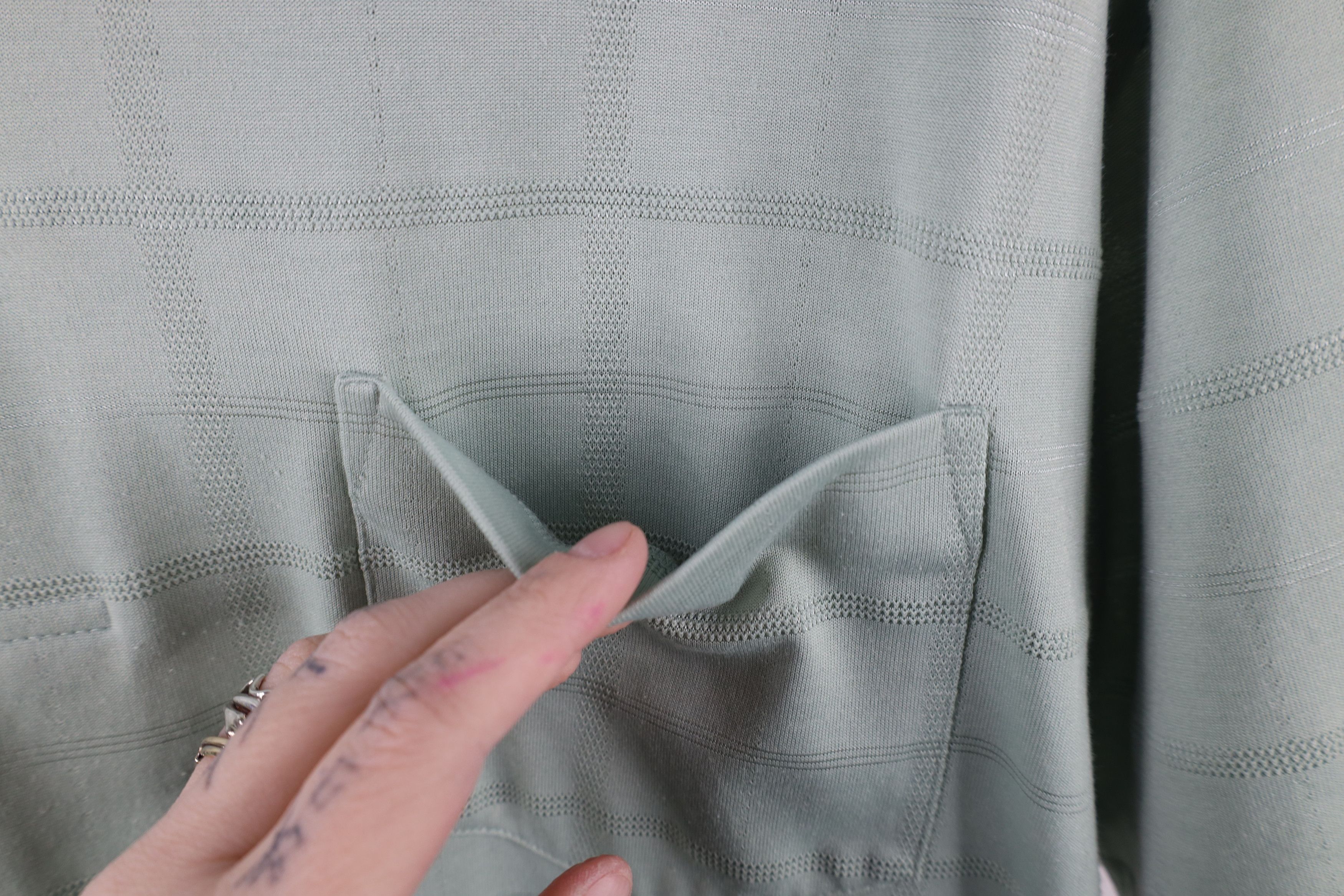 Vintage Vintage 90s Streetwear Striped Pullover Polo Shirt Green Size US M / EU 48-50 / 2 - 4 Thumbnail