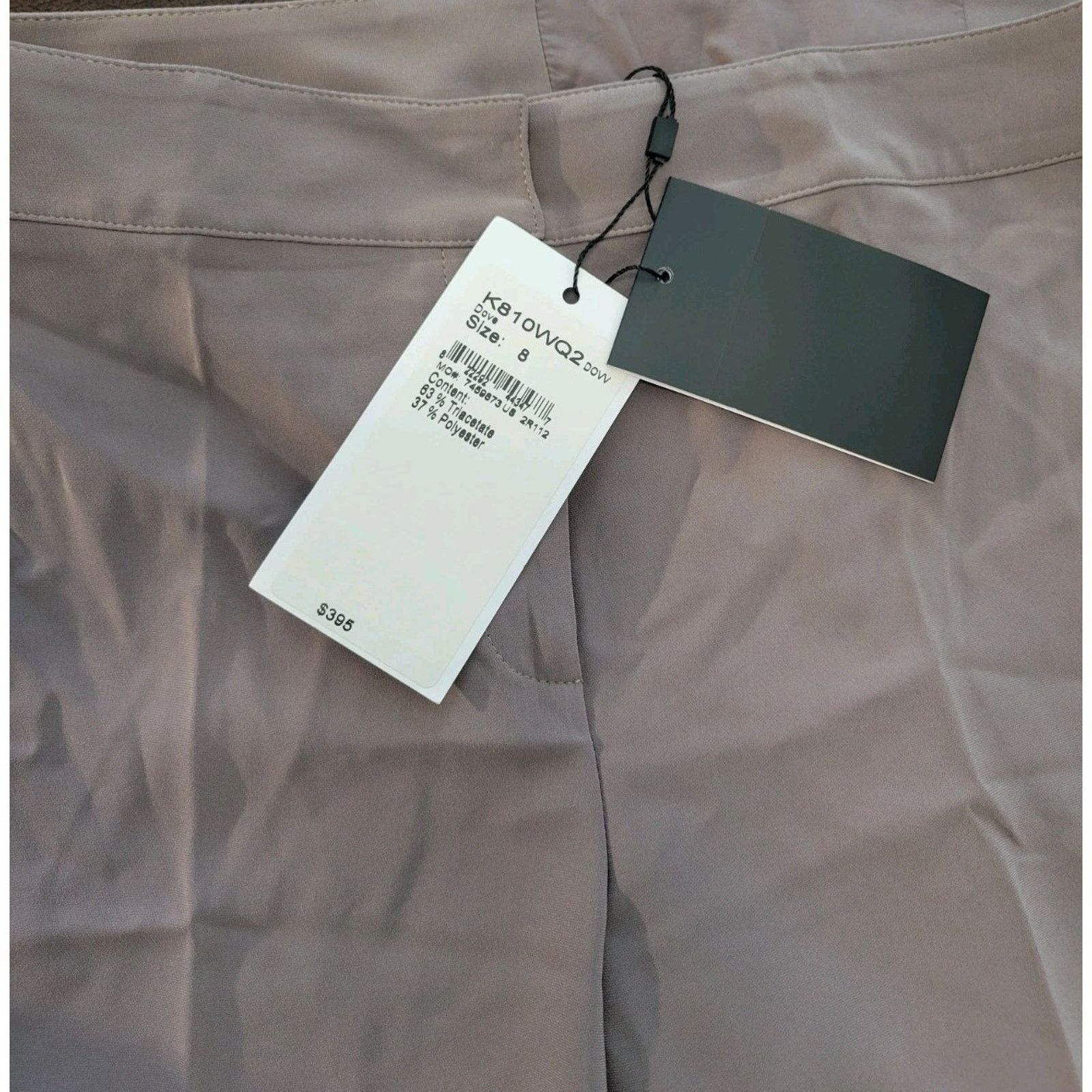 St. John St John Pants Sz 8 Khaki Dove Straight Leg Trousers $395 Size 30" / US 8 / IT 44 - 8 Thumbnail