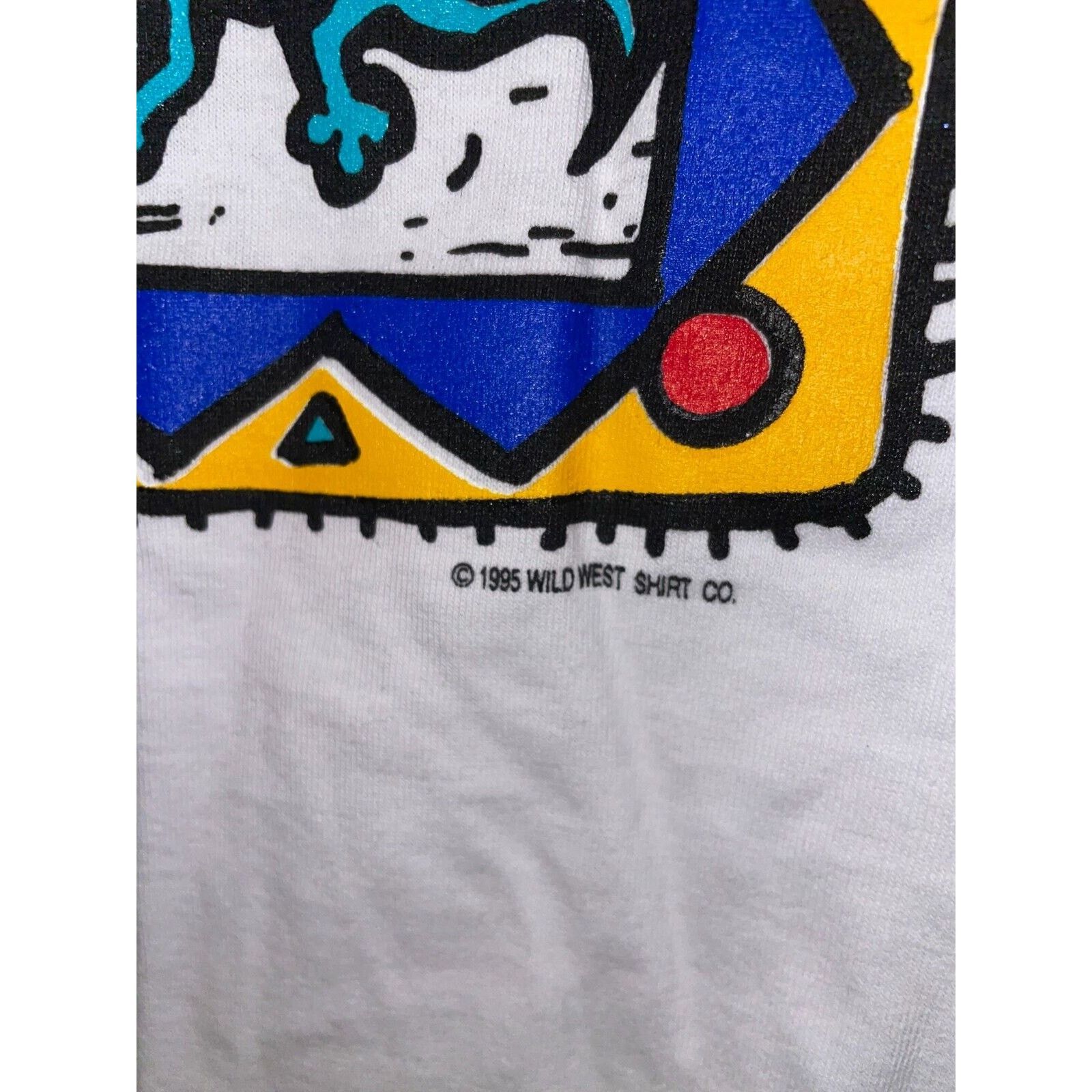 Jerzees Vintage Desert Shirt Western Cactus Sun Print White L Tee Size US L / EU 52-54 / 3 - 7 Thumbnail