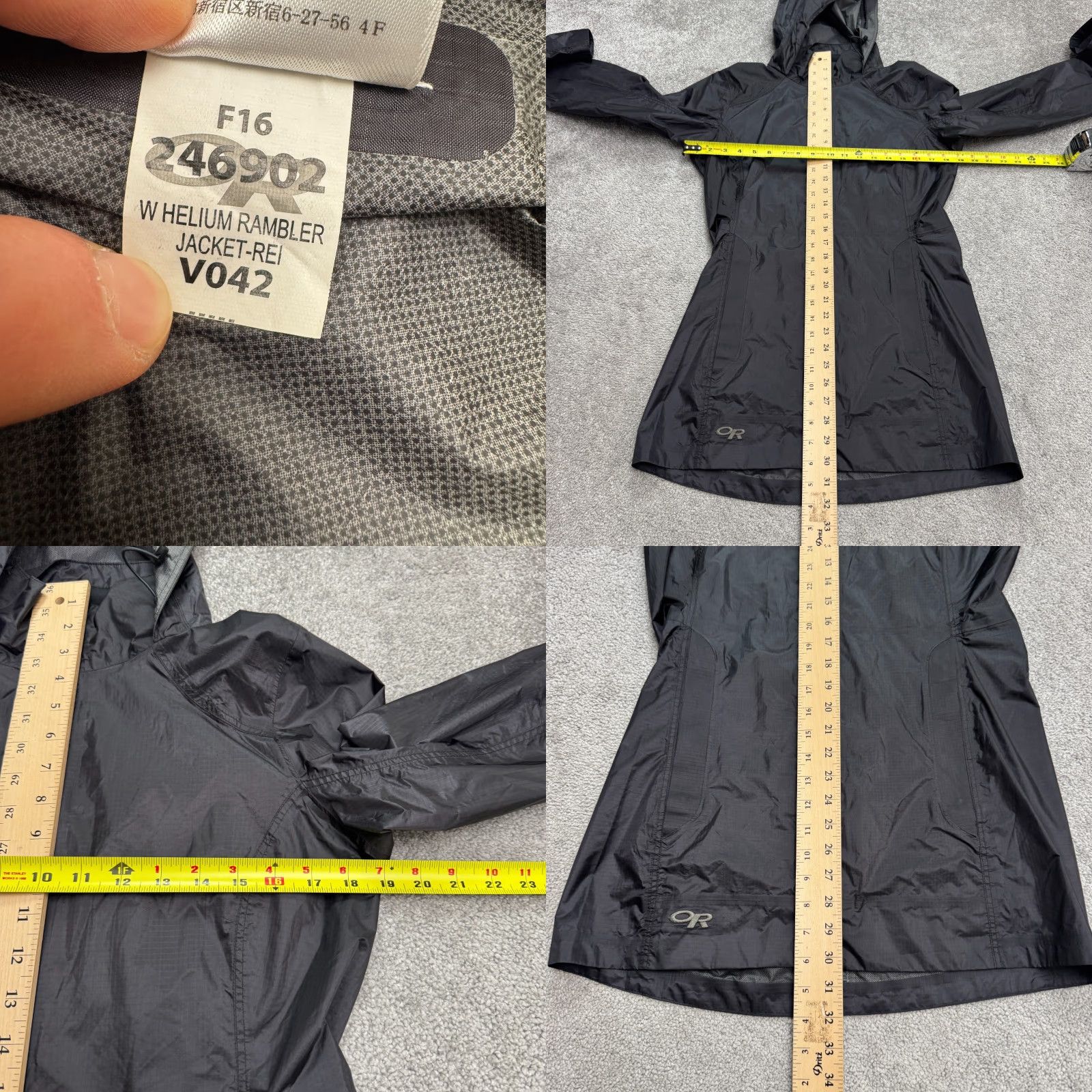Outdoor Research Outdoor Research Helium Ramber Pertex Shield Windbreaker Jacket Women Small Gray Size S / US 4 / IT 40 - 9 Thumbnail