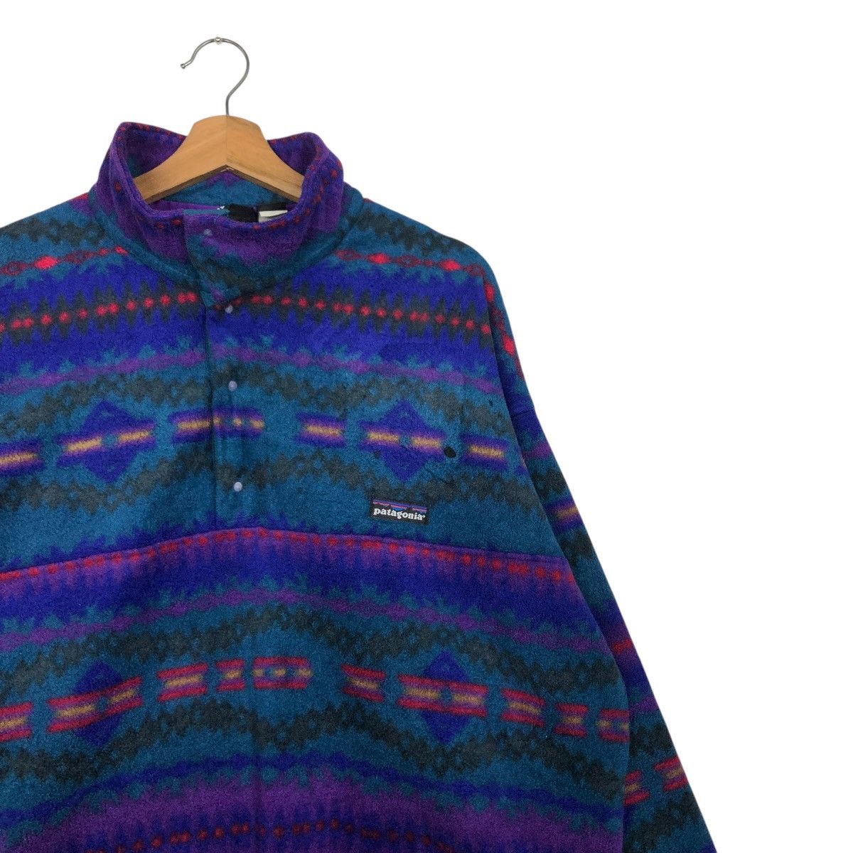 Patagonia 🔥PATAGONIA MADE IN USA FLEECE JACKET HALF SNAP BUTTON NAVAJO Size US XL / EU 56 / 4 - 8 Thumbnail