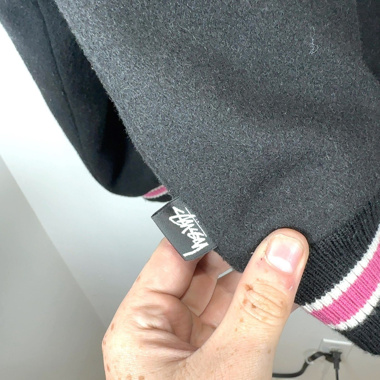 Stussy Stussy 'Talk Melton' Striped Varsity Jacket Size US M / EU 48-50 / 2 - 6 Thumbnail