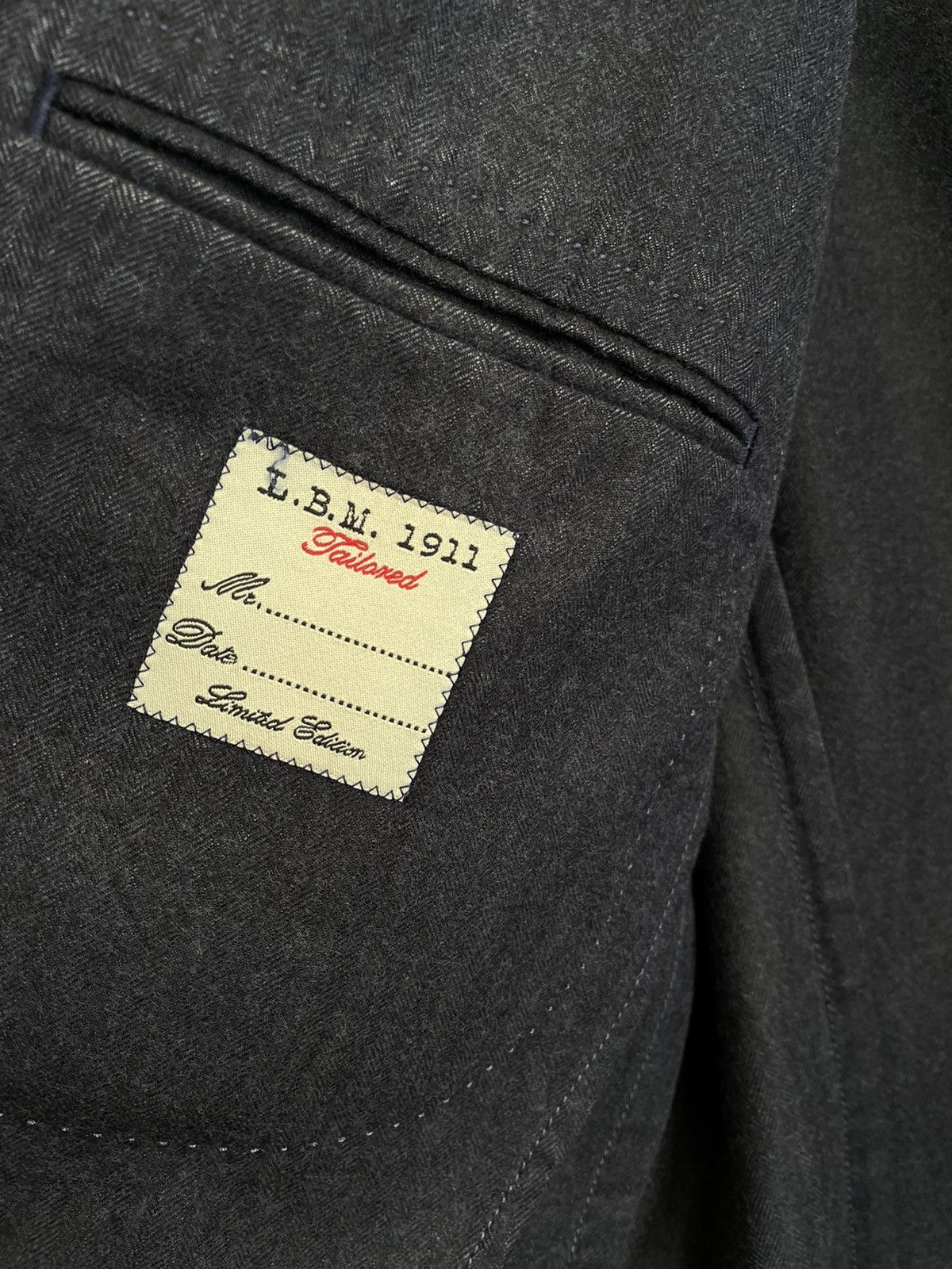 L.B.M. 1911 Lubiam LBM 1911 Unstructured Wool Blazer, Navy Size 50R - 7 Thumbnail
