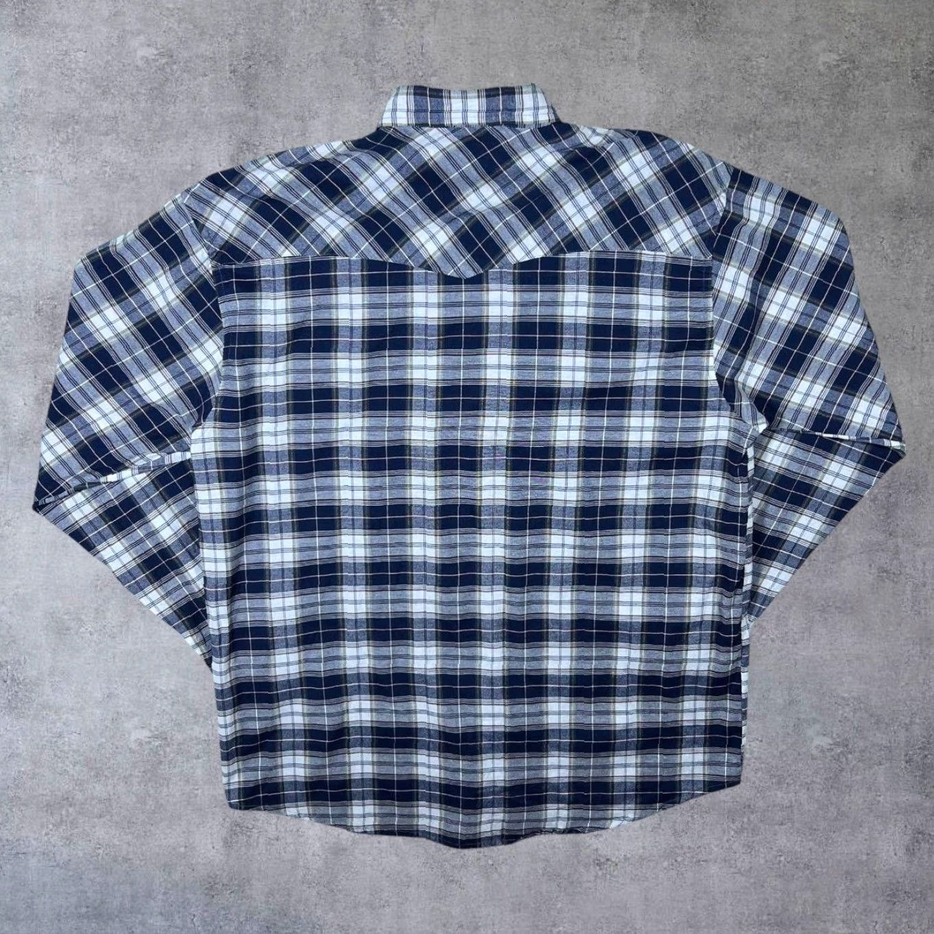 Vintage VINTAGE ProAction Cowboy Western Plaid Check Popper Long Sleeve Shirt XXL Mens Dress Shirt Size US XXL / EU 58 / 5 - 2 Thumbnail