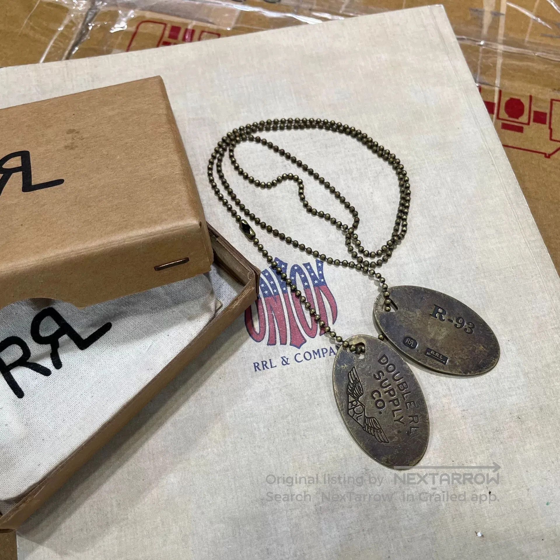 RRL Ralph Lauren RRL Dog Tag Pendant Necklace Accessory. Size ONE SIZE - 1 Thumbnail