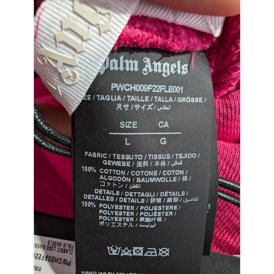 Palm Angels o1rshd1 Classic Logo Sweatpants & Joggers in Fuchsia White Size US 34 / EU 50 - 16 Thumbnail