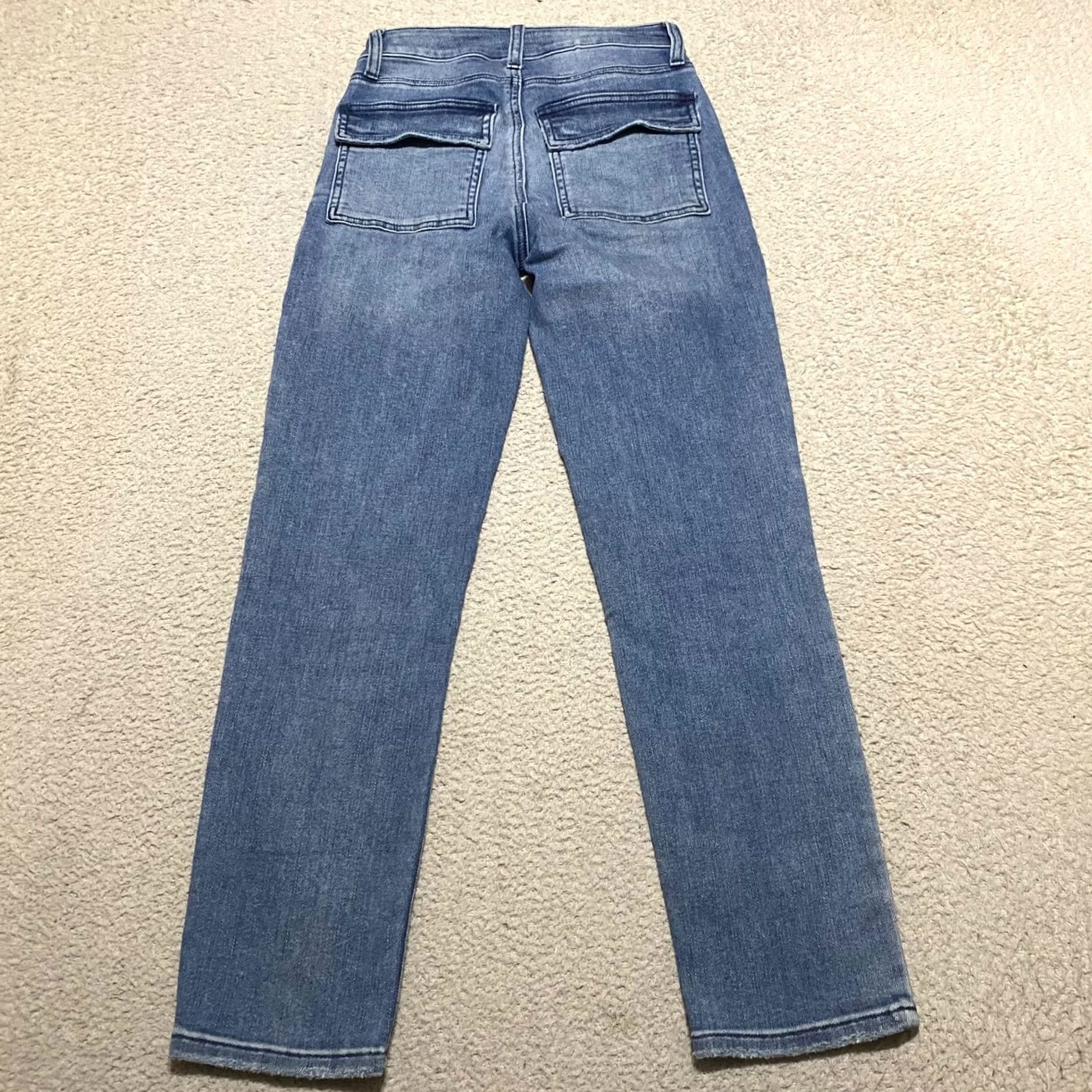 Vintage KUT from the Kloth Womens Reese Ankle Jeans Blue Denim Medium Wash sz 0 Straight Size 25" / US 0 / IT 36 - 2 Thumbnail