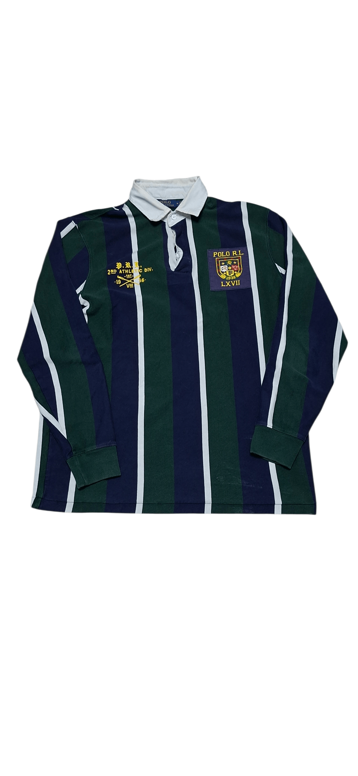 Polo Ralph Lauren POLO RALPH LAUREN VINTAGE LUXURY STRIPED RUGBY SHIRT Size US M / EU 48-50 / 2 - 1 Thumbnail