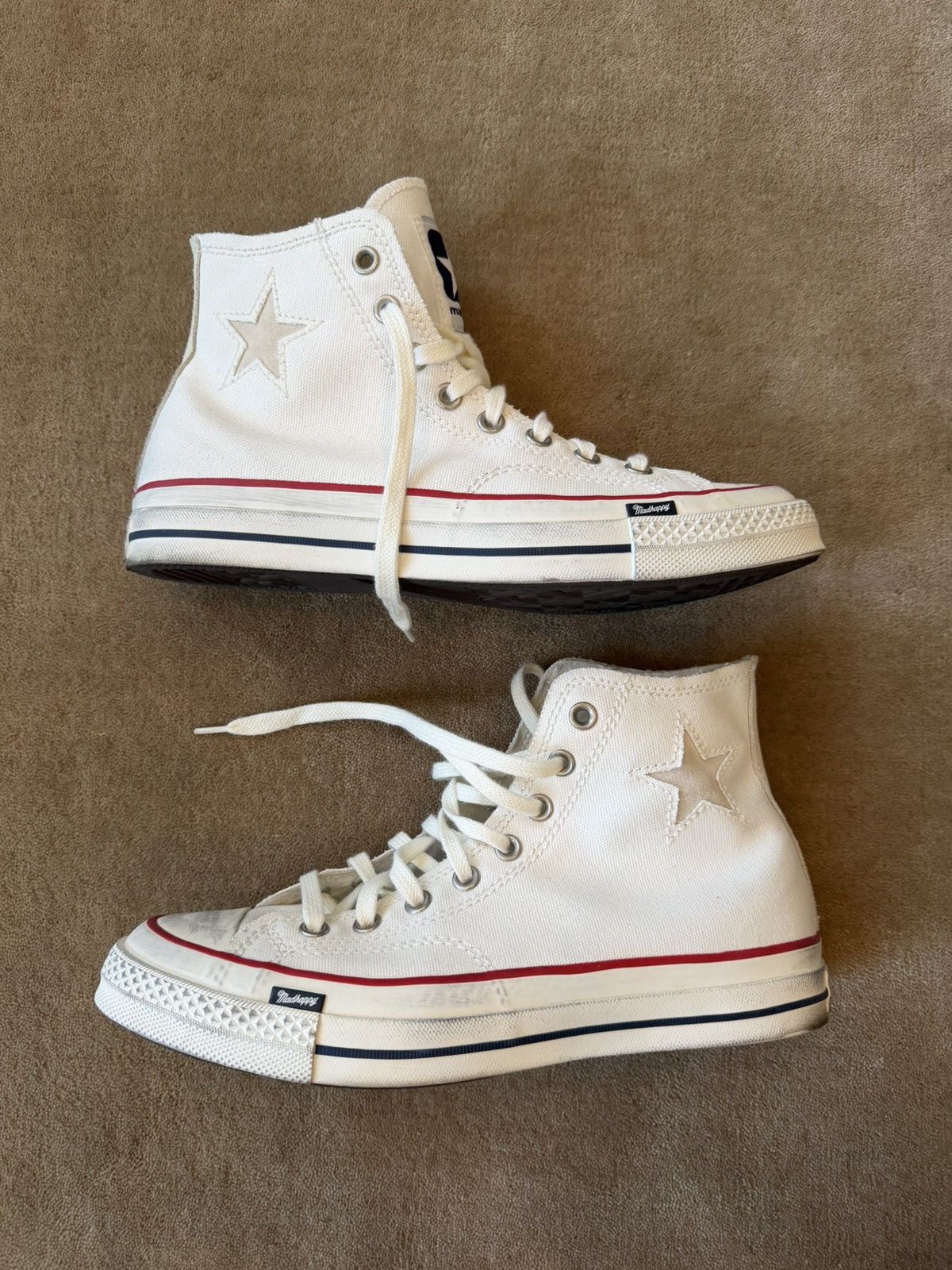 Madhappy Madhappy Converse Vintage White Size US 9 / EU 42 - 4 Thumbnail