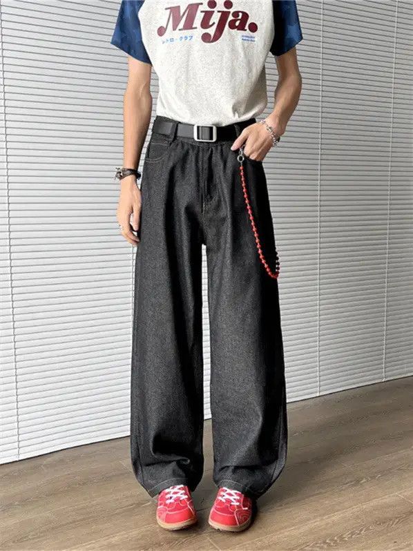 Japanese Brand Retro loose wide leg casual jeans Size US 32 / EU 48 - 1 Thumbnail