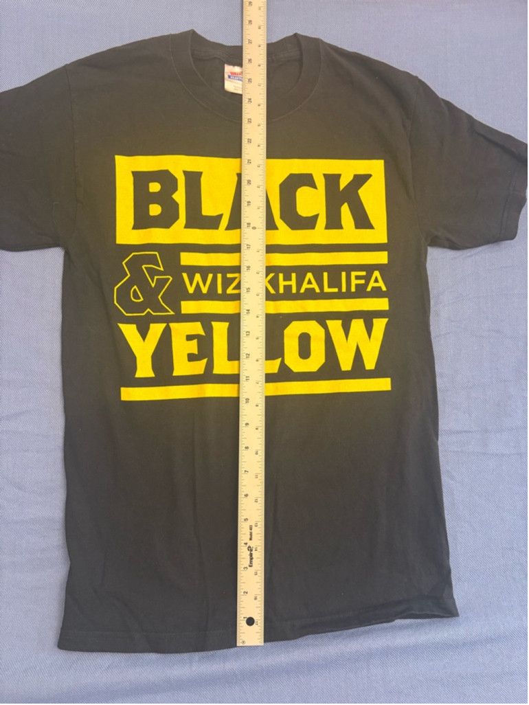 Hanes Men's Hanes Wiz Khalifa Black & Yellow T-shirt Size S Size US S / EU 44-46 / 1 - 4 Thumbnail