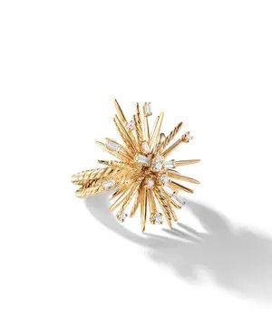 o1s1wg111025 R12963D /Size 7 /Supernova Ring in Golden
