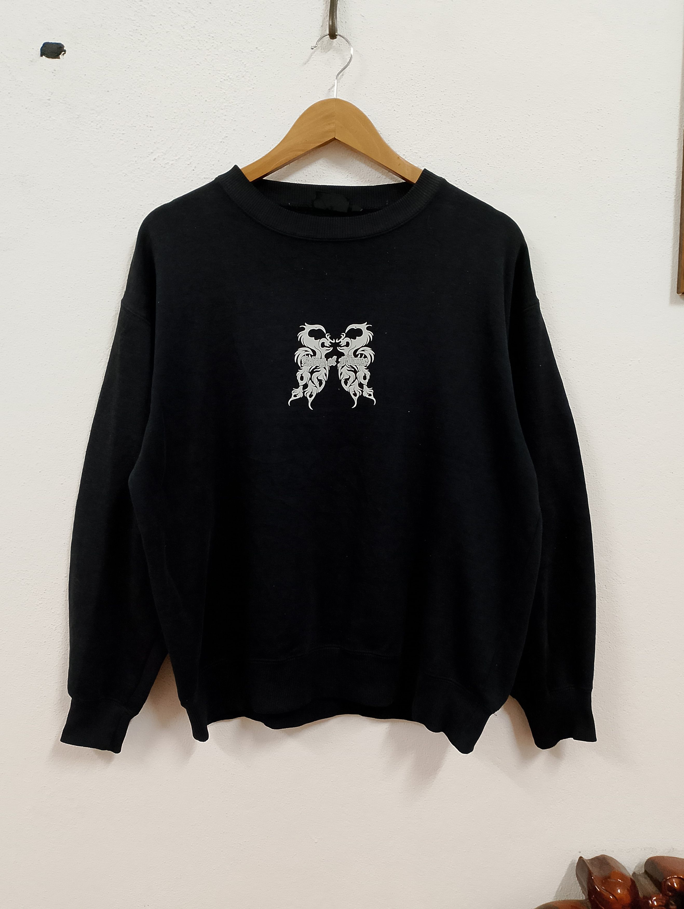 Japanese Brand Vintage Y2K “King of Flame” Dragon Graphic Sweatshirt Size US M / EU 48-50 / 2 - 1 Thumbnail