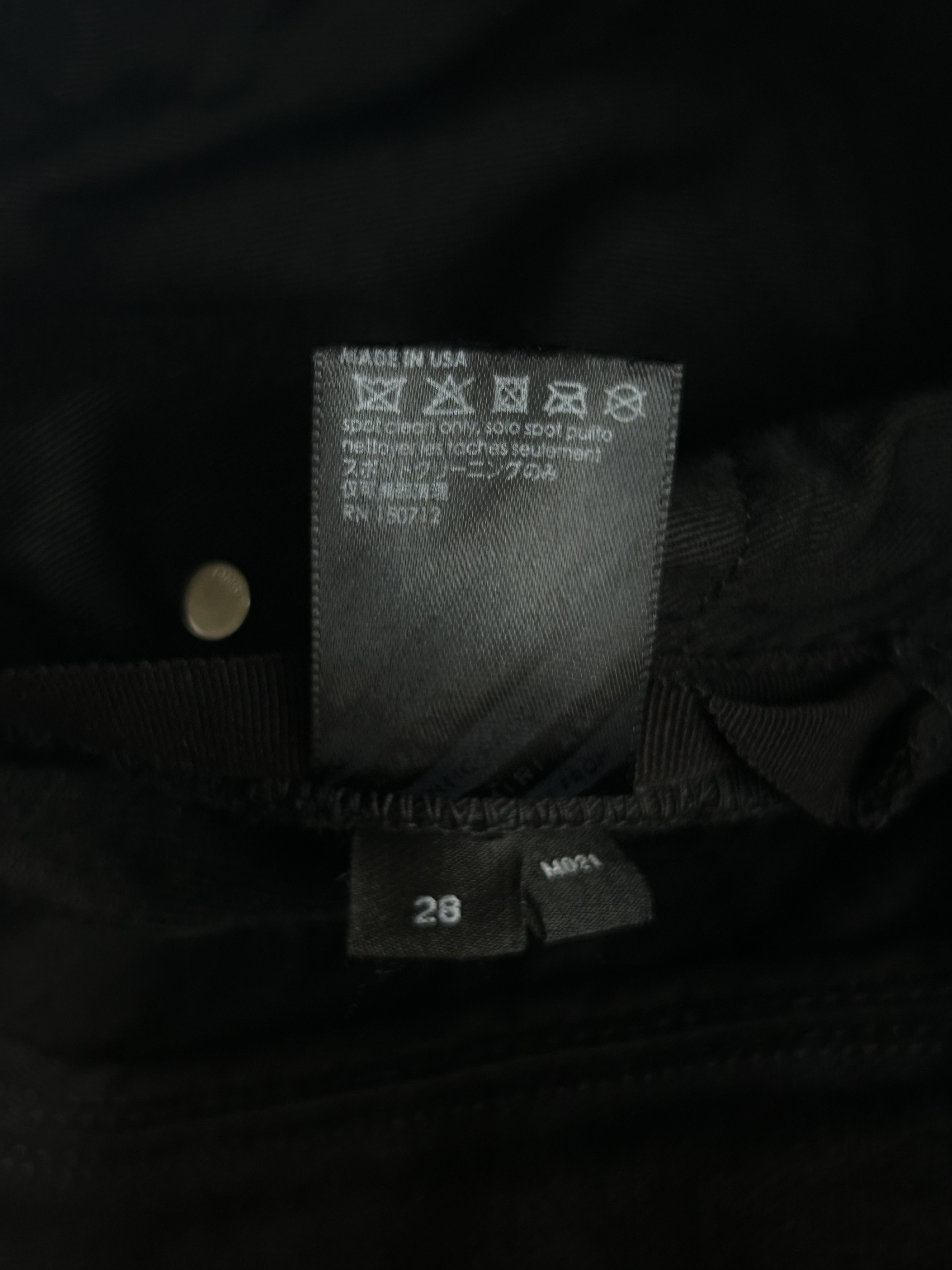 Amiri Amiri Black OD & White Arts District Logo Straight Jeans Size US 33 - 5 Thumbnail
