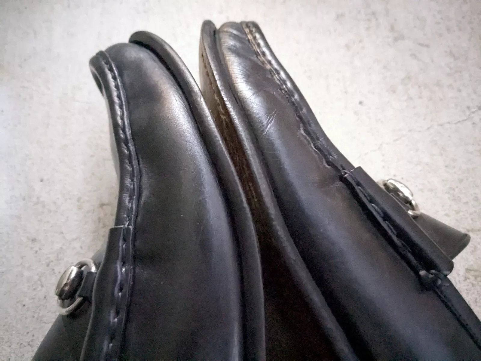 Gucci Gucci Horsebit Loafers Black Leather 10.5 Narrow Slip On Size US 10.5 / EU 43-44 - 2 Thumbnail