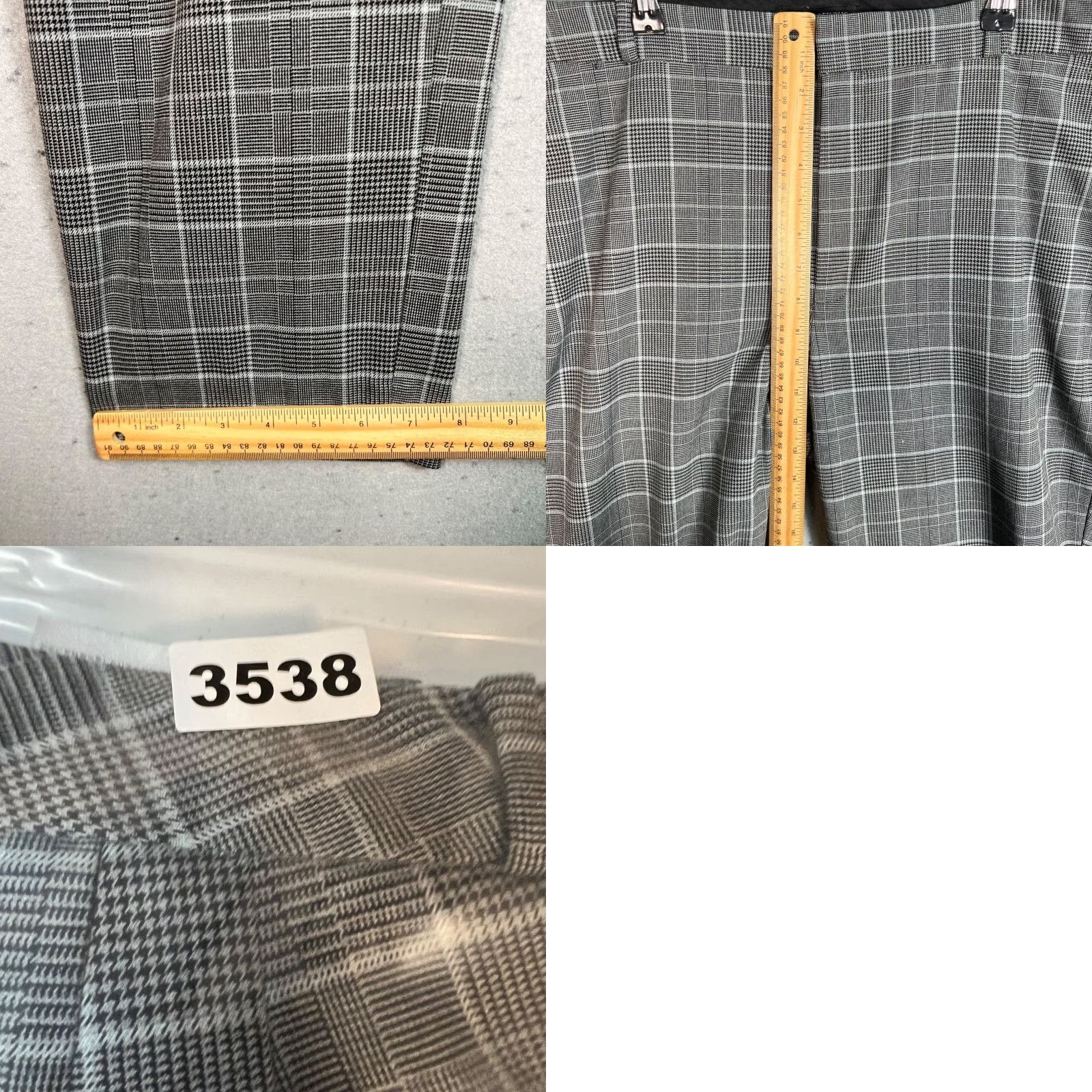 Banana Republic Banana Republic Curvy Avery Plaid Cropped Pants Size 16 Gray Black Tapered Size 38" / US 16 / IT 52 - 8 Thumbnail