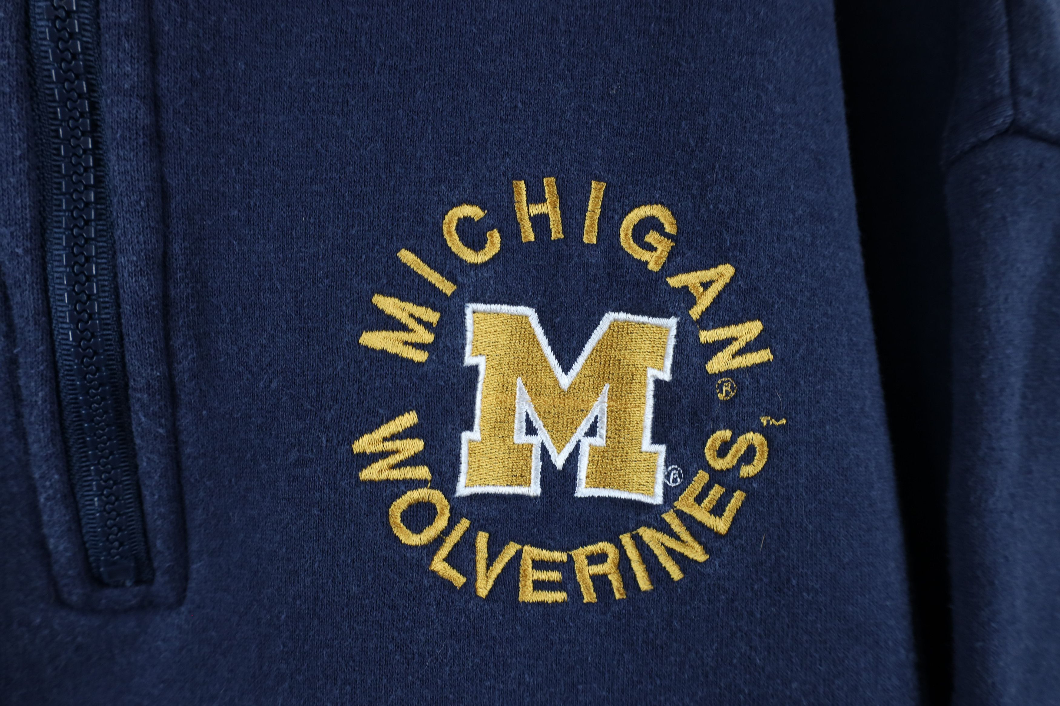 Vintage Vintage 90s University of Michigan Pullover Sweatshirt Size US XL / EU 56 / 4 - 4 Thumbnail