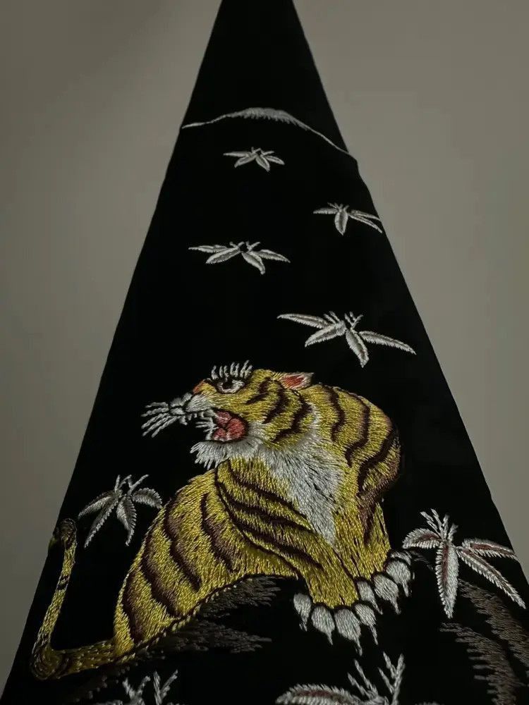 Yohji Yamamoto Yohji Yamamoto 04AW Tiger Stitches TIe-2505 Size ONE SIZE - 1 Thumbnail