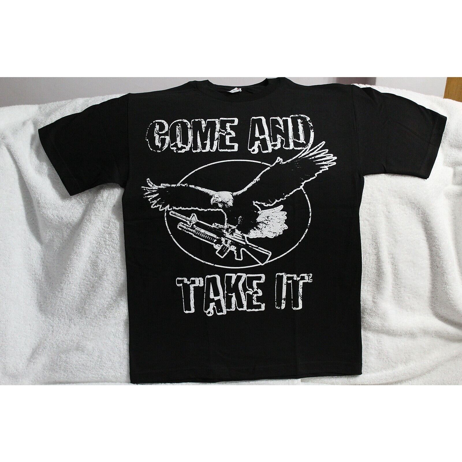 T-shirt Homme Patriotique Américain - Motif "Come And Take It", 2nd Amendment, 100% Coton