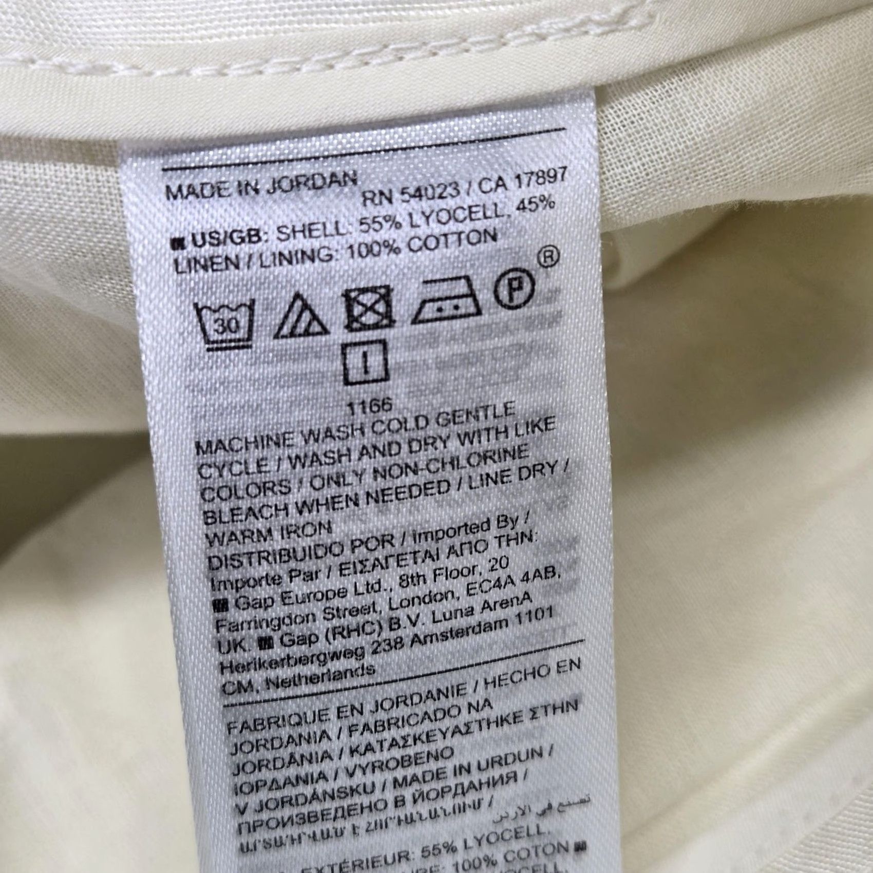 Banana Republic VINTAGE: No Banana Republic Pants Womens 6 Petite White Wide-Leg Twill Pleated Lined Size 28" / US 6 / IT 42 - 6 Thumbnail