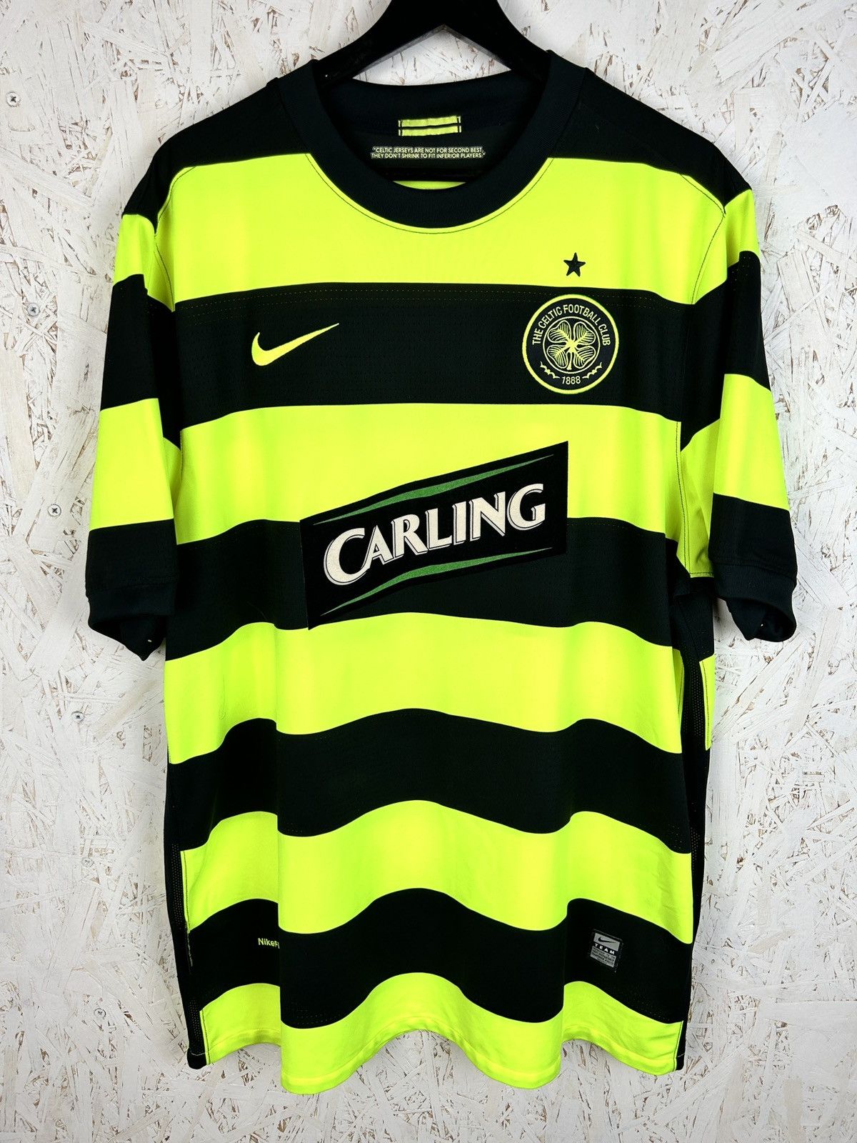 00s Nike Celtic FC 2009/10 Away Kit Soccer Jersey XL
