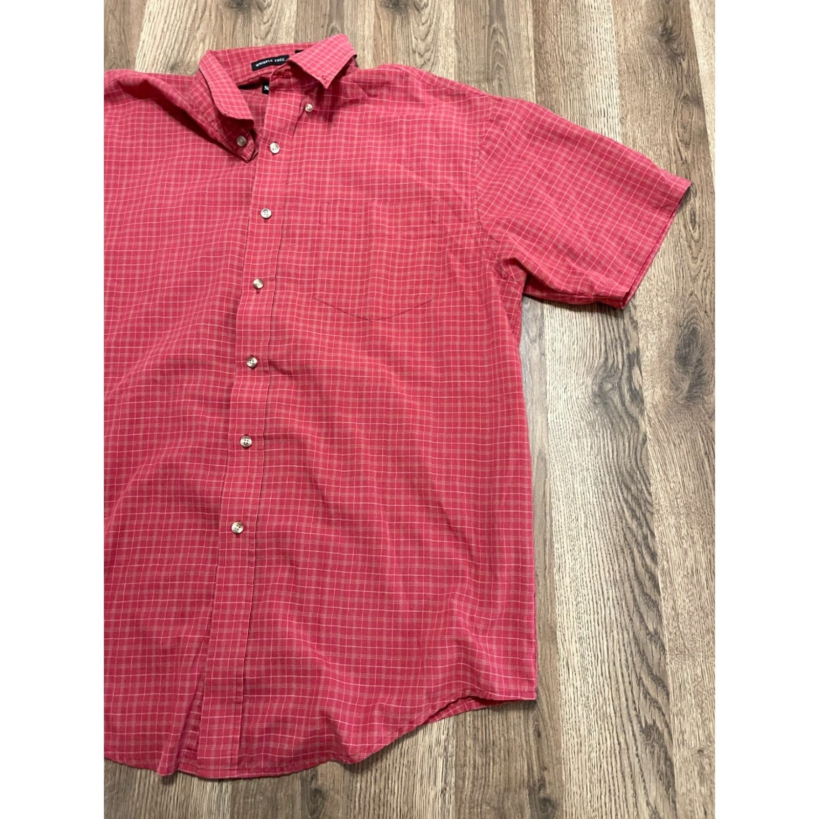Vintage Northcrest Shirt Men L Red Plaid Short Sleeve Button-Up Shirt Size US L / EU 52-54 / 3 - 4 Thumbnail
