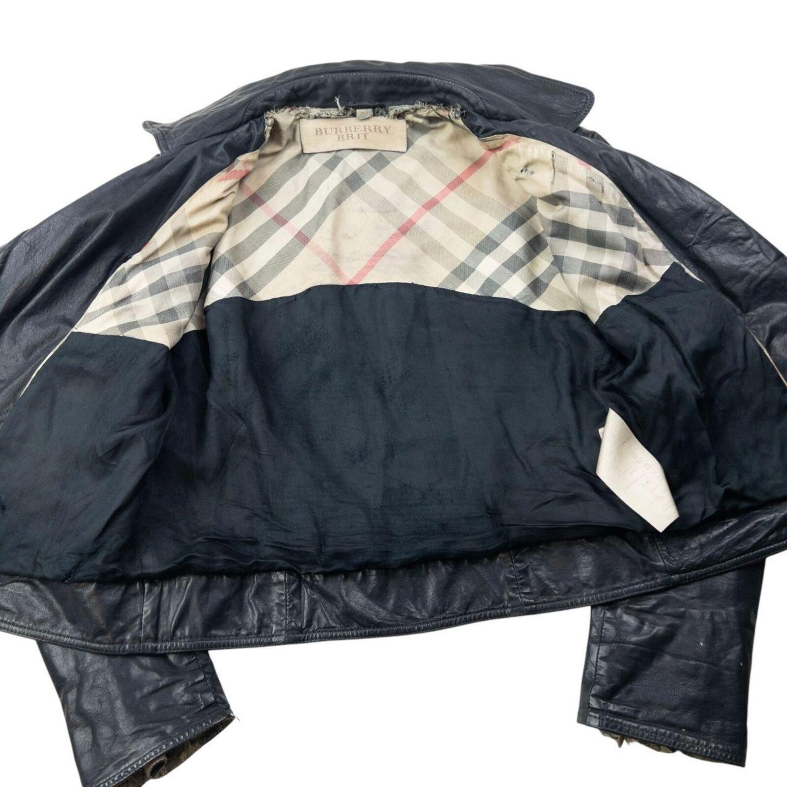 Burberry Vintage Burberry Brit Cropped Leather Jacket Womens Size M Size M / US 6-8 / IT 42-44 - 5 Thumbnail