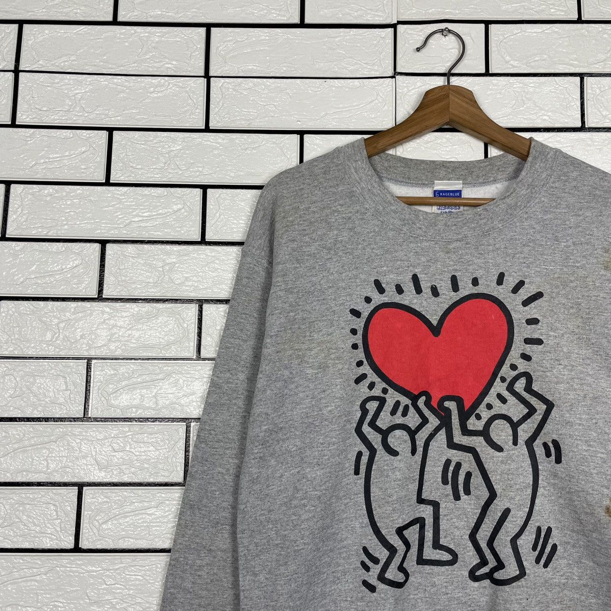 RAGEBLUE Rage Blue x Keith Haring Crewneck Sweatshirt Size US S / EU 44-46 / 1 - 6 Thumbnail